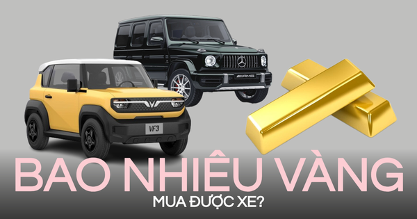 Vàng lên giá 100 triệu đồng/ lượng, chỉ 3 cây là mua được VinFast VF 3, còn mua G63 cần bao nhiêu?