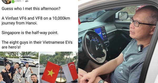 Gặp đoàn xe điện Việt phượt xuyên Đông Nam Á, người Singapore nói: "Tôi rất tự hào về VinFast"