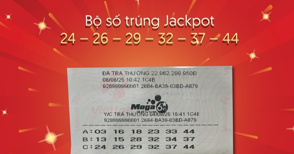 6 con số đổi đời người đàn ông trúng Vietlott Jackpot Mega 6/45 "khủng" ở Hà Nội