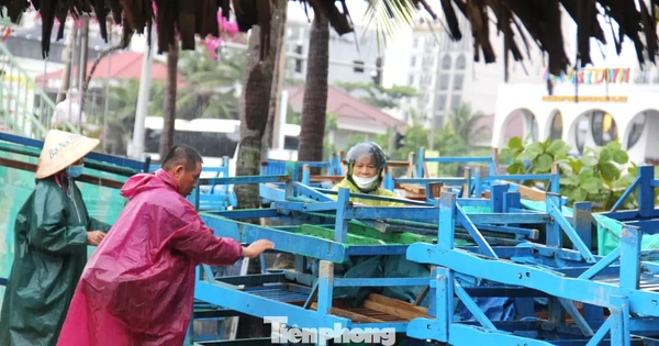 Hàng quán ven biển Đà Nẵng hối hả 'chạy bão'
