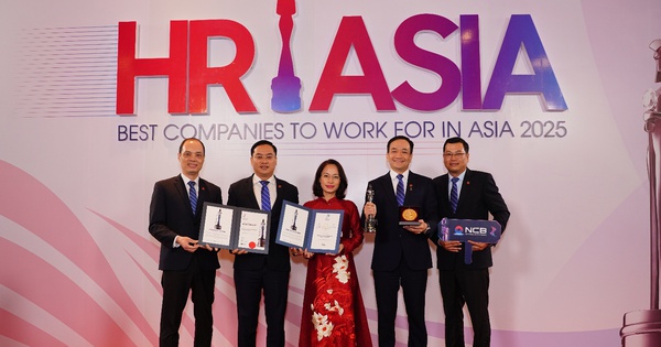 Ngân hàng NCB nhận cú đúp giải thưởng của HR Asia Awards 2025