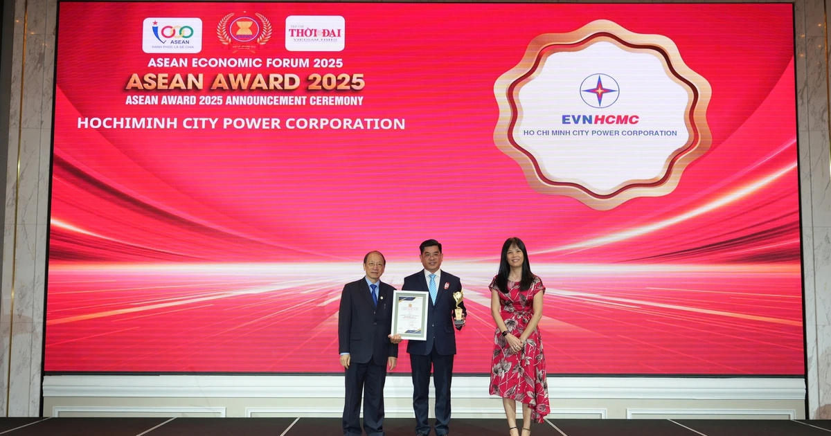 EVNHCMC được vinh danh tại ASEAN Award 2025