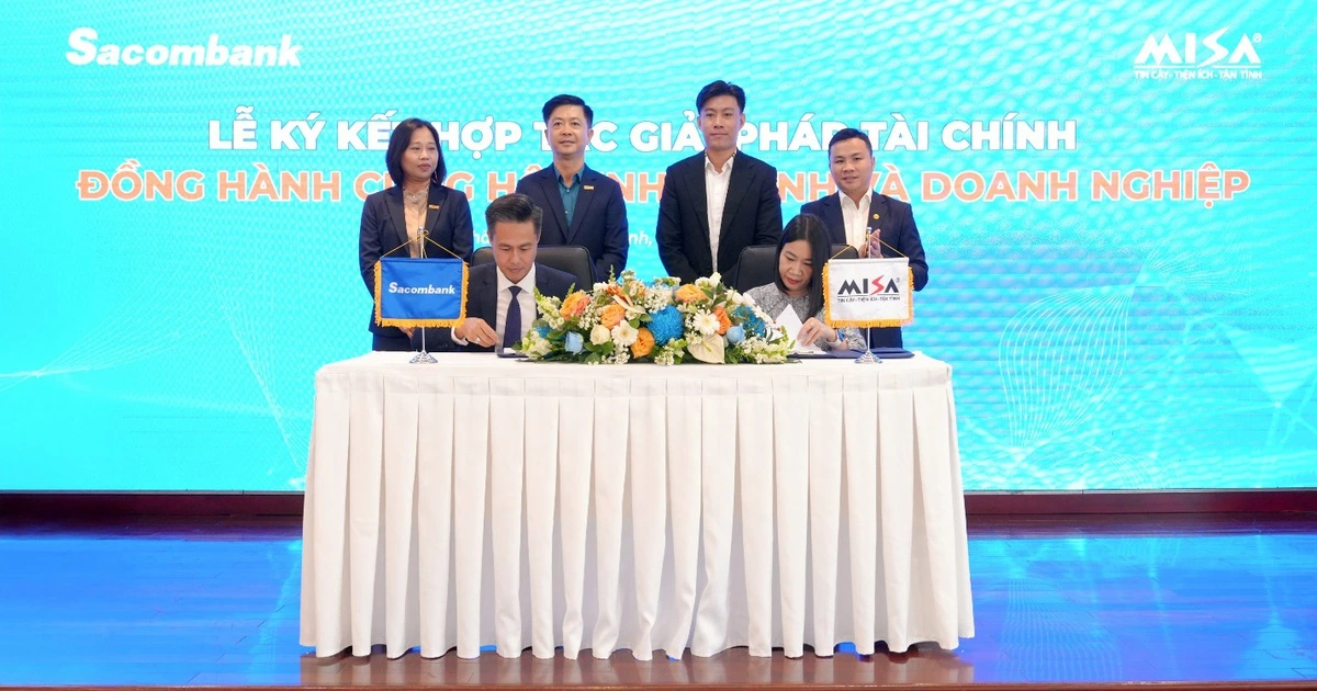 Sacombank hợp tác MISA mang giải pháp tài chính toàn diện cho hộ kinh doanh, doanh nghiệp