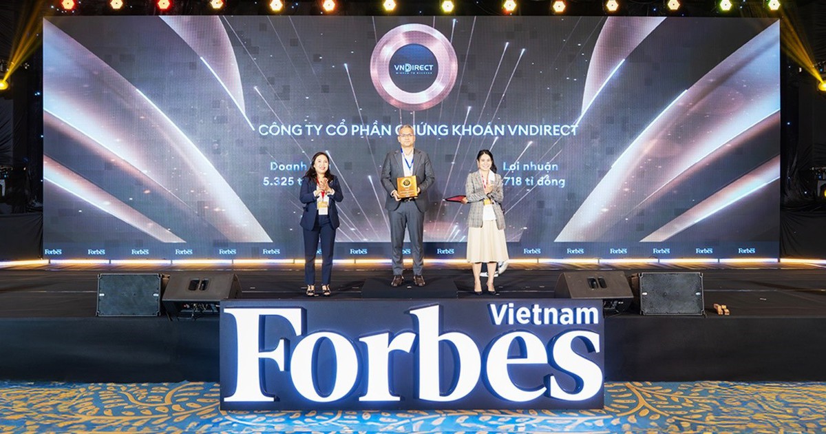 VNDIRECT lần thứ 2 lọt Top 50 Công ty niêm yết tốt nhất 2025, Forbes công bố