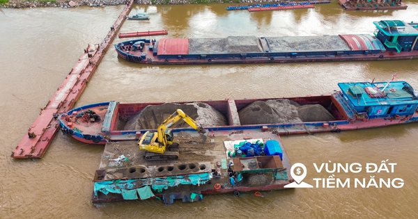 Toàn cảnh công trường xây cầu có trụ cao nhất, nhịp chính dài thứ 2 Việt Nam kết nối đại dự án “nóng” bậc nhất của tỷ phú Phạm Nhật Vượng