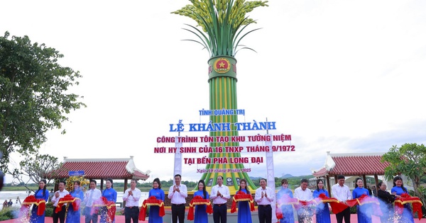 Khánh thành Khu tưởng niệm thanh niên xung phong hy sinh tại bến phà Long Đại