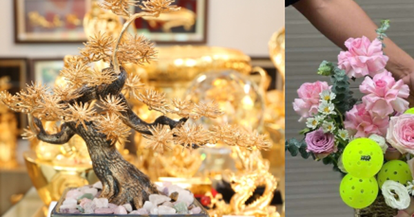 Quà 20/10 độc lạ: Tùng bonsai mạ vàng đắt đỏ, hoa Pickleball lần đầu xuất hiện