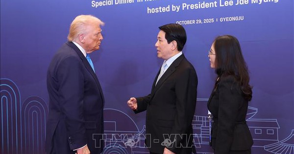 Chủ tịch nước Lương Cường gặp Tổng thống Hoa Kỳ Donald Trump