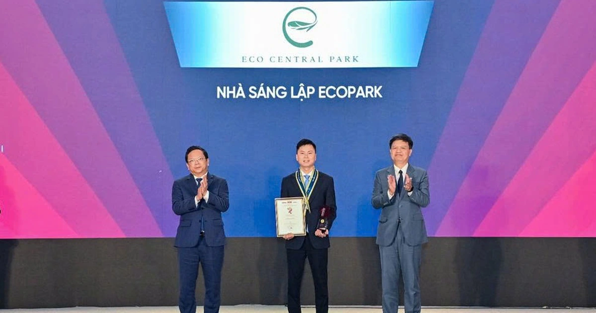 Nhà sáng lập Ecopark là Thương hiệu mạnh Việt Nam 2025
