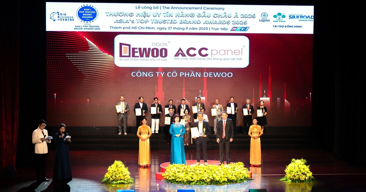 DEWOO Group được vinh danh Top 100 Thương hiệu Uy tín Hàng đầu Châu Á 2025