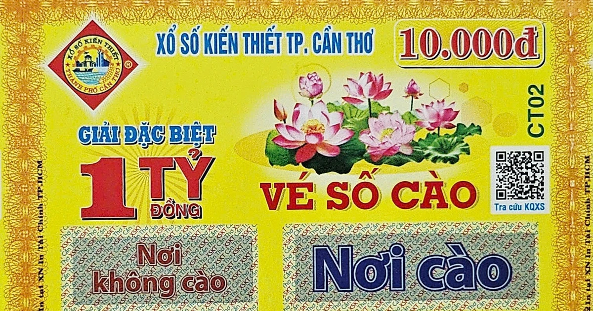 Trả thưởng gần 2.594 tỉ đồng, xổ số Cần Thơ tăng 4 triệu vé số cào