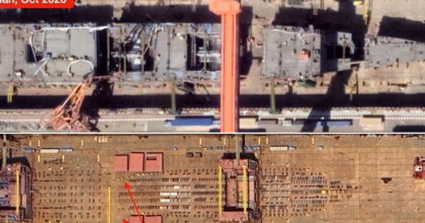 Trung Quốc âm thầm dựng 'siêu tàu sân bay hạt nhân' lớn nhất thế giới