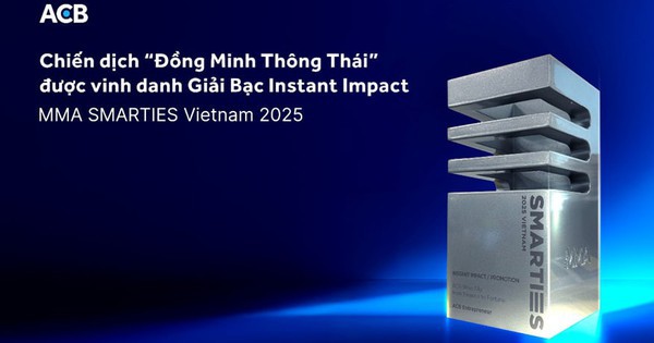 ACB vinh dự nhận giải bạc tại MMA SMARTIES Vietnam 2025 với chiến dịch “Đồng minh thông thái”