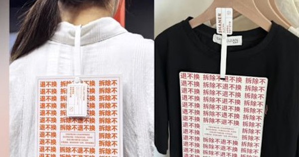 Nhãn mác to như iPad- chiêu chống trả hàng cực dị của cửa hàng Trung Quốc