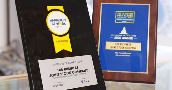 F88 nhận cú đúp giải thưởng Môi trường làm việc năm 2025
