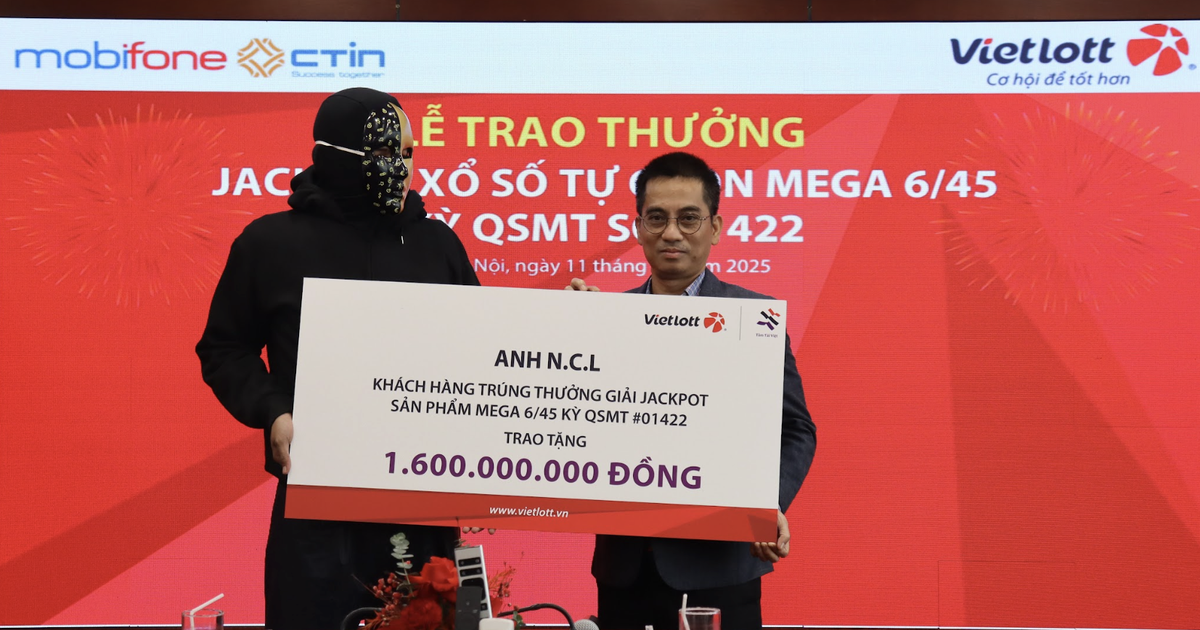 Trúng Vietlott hơn 133 tỉ đồng sau hai năm mua cùng dãy số