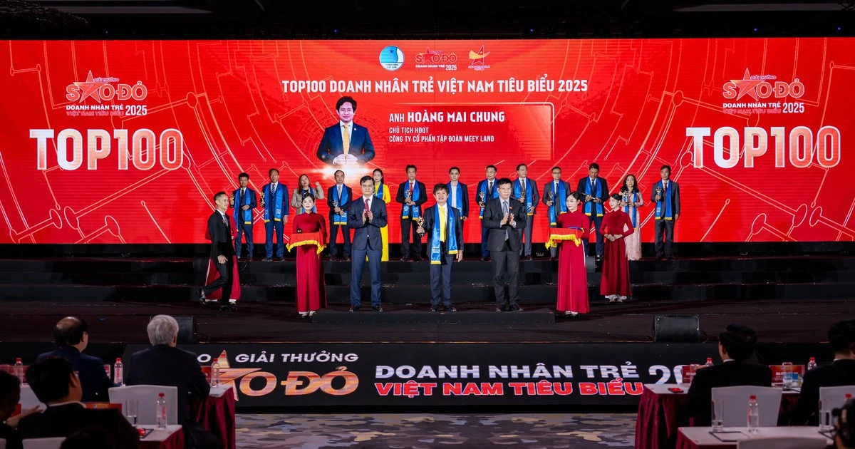 Ông Hoàng Mai Chung được vinh danh Doanh nhân trẻ Việt Nam tiêu biểu