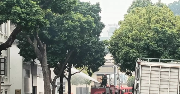 Cháy tại nhà máy bia Hà Nội