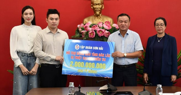 Tổng giám đốc Tập đoàn Sơn Hải và Hoa hậu Đỗ Hà trao 2 tỷ đồng, 20 tấn gạo hỗ trợ người dân Đắk Lắk