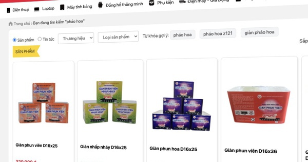 Viettel Store chính thức bán pháo hoa online: 300.000 đồng/giàn nhấp nháy, 320.000 đồng/giàn phun viên