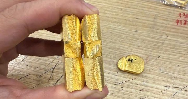 Vàng giả độn vonfram tái xuất, khó phân biệt bằng mắt thường
