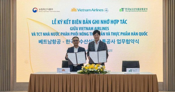 aT Center – Vietnam Airlines hợp tác quảng bá nho Hàn Quốc trên các chuyến bay quốc tế