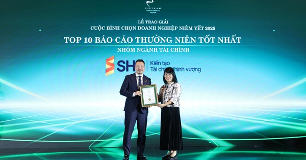 SHS lần thứ 6 được vinh danh trong Top 10 Báo cáo thường niên tốt nhất VLCA