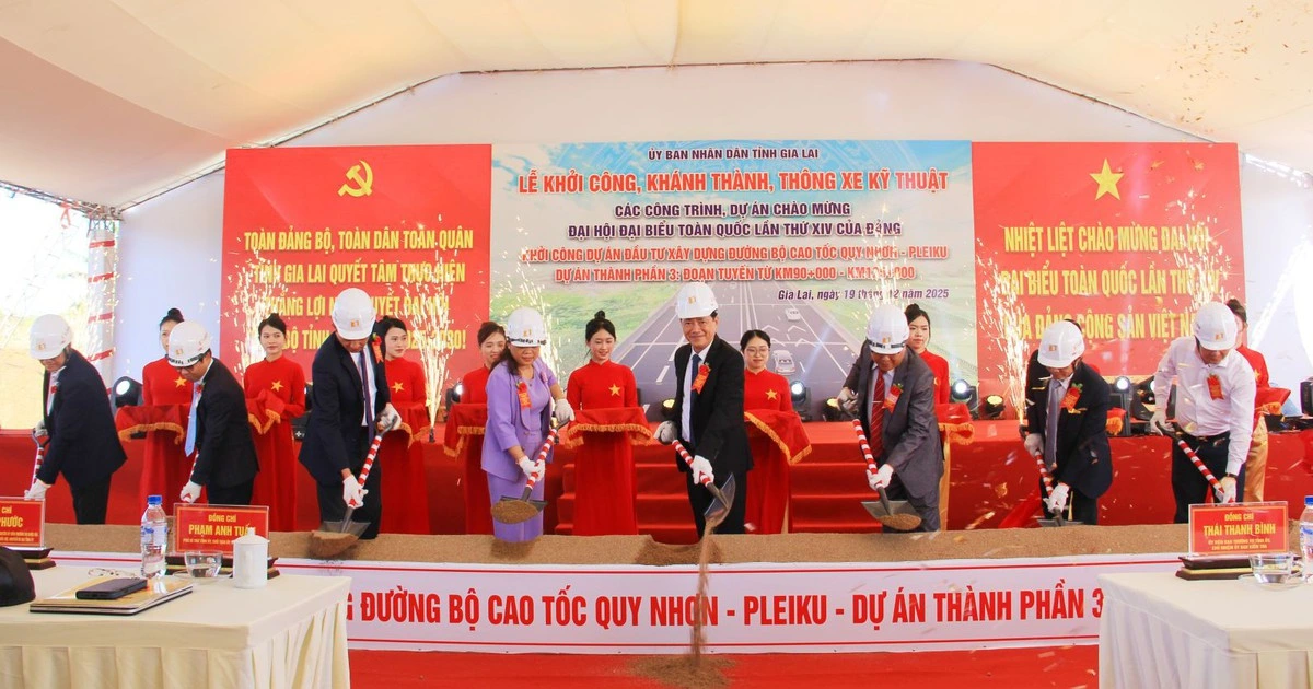 Khởi công xây dựng cao tốc Quy Nhơn - Pleiku có vốn đầu tư 43.734 tỉ đồng