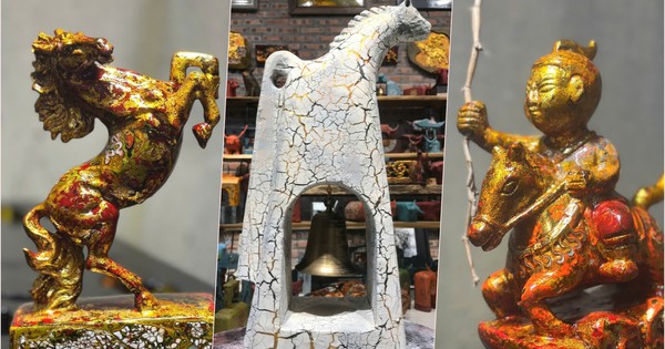 Nghệ nhân chế tác 2026 chú ngựa 'Gióng' đón chào Tết Bính Ngọ