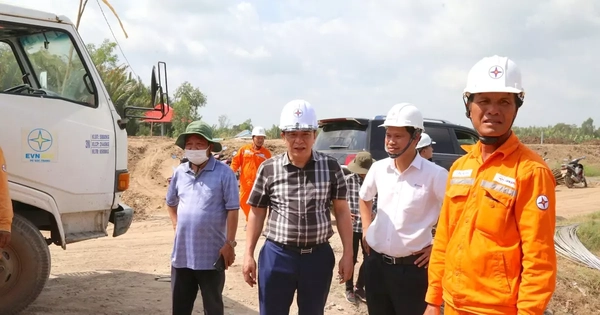 Về đích công trình đường dây 110kV Trần Đề - Trạm 220kV Sóc Trăng tại Cần Thơ