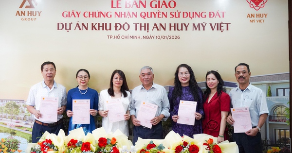 Bàn giao sổ đỏ sớm tại An Huy Mỹ Việt