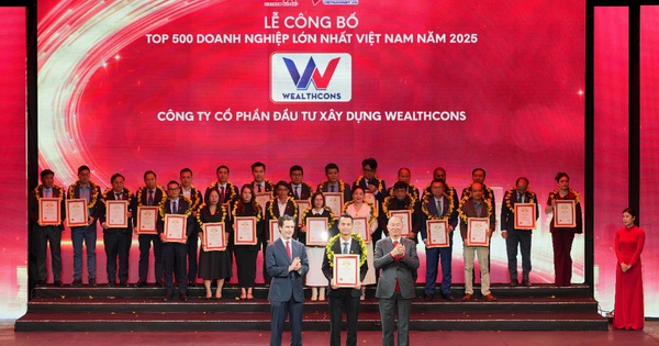 Wealthcons được vinh danh trong Top 500 doanh nghiệp tư nhân lớn nhất Việt Nam