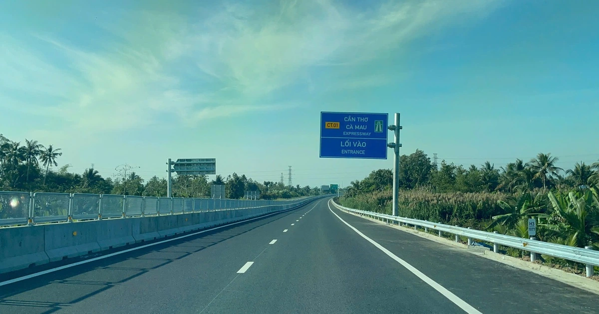 Cao tốc Hậu Giang - Cà Mau thông xe toàn tuyến từ 11 giờ trưa nay