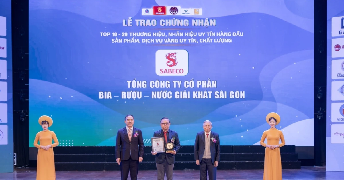 Bia Saigon Special đạt 'Top 10 Sản phẩm vàng uy tín, chất lượng Việt Nam 2025'