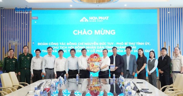 Thép Hòa Phát Dung Quất đã đầu tư trên 7 tỷ USD tại tỉnh Quảng Ngãi, nộp ngân sách lũy kế hơn 40.000 tỷ đồng