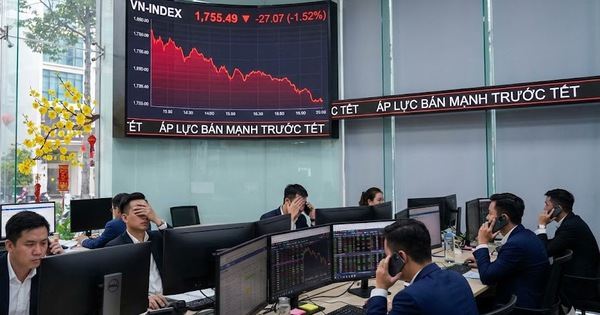 Dòng tiền rút mạnh trước Tết, thị trường chứng khoán chìm trong sắc đỏ