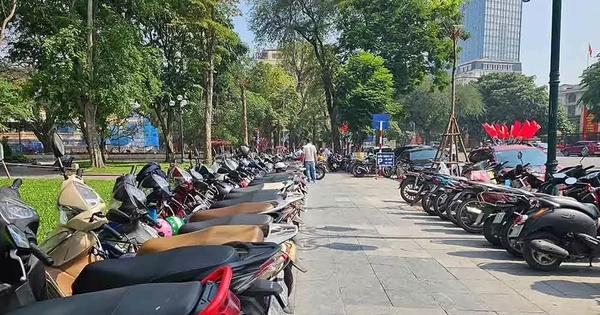 Bố trí bãi xe 800m2 gần hồ Gươm phục vụ người dân dịp Tết Nguyên đán