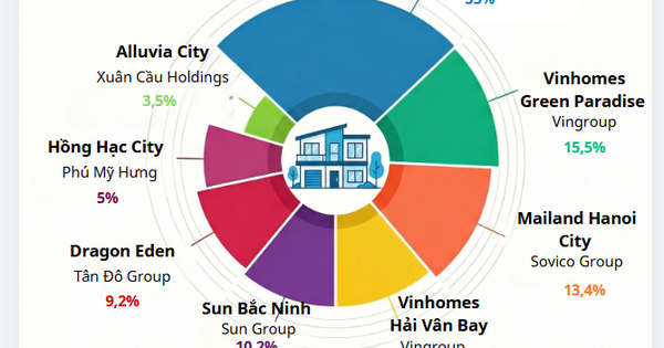 7 đại đô thị của các “ông lớn” Vingroup, Sun Group, Phú Mỹ Hưng... cung cấp 38.700 sản phẩm, chiếm 67% nguồn cung thị trường thấp tầng cả nước