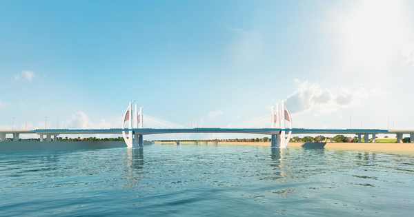 Hình hài cầu vượt sông Lạch Tray hơn 2.000 tỷ đồng sau 13 tháng thi công