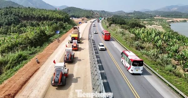 Toàn cảnh công trường mở rộng cao tốc Nội Bài – Lào Cai sau kỳ nghỉ Tết