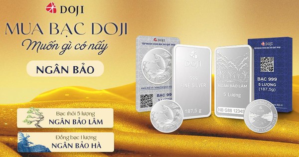 DOJI chính thức tham gia vào thị trường bạc miếng và bạc thỏi