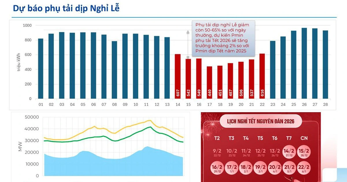 EVN sẵn sàng đảm bảo cung ứng điện trong dịp tết Nguyên đán Bính Ngọ 2026