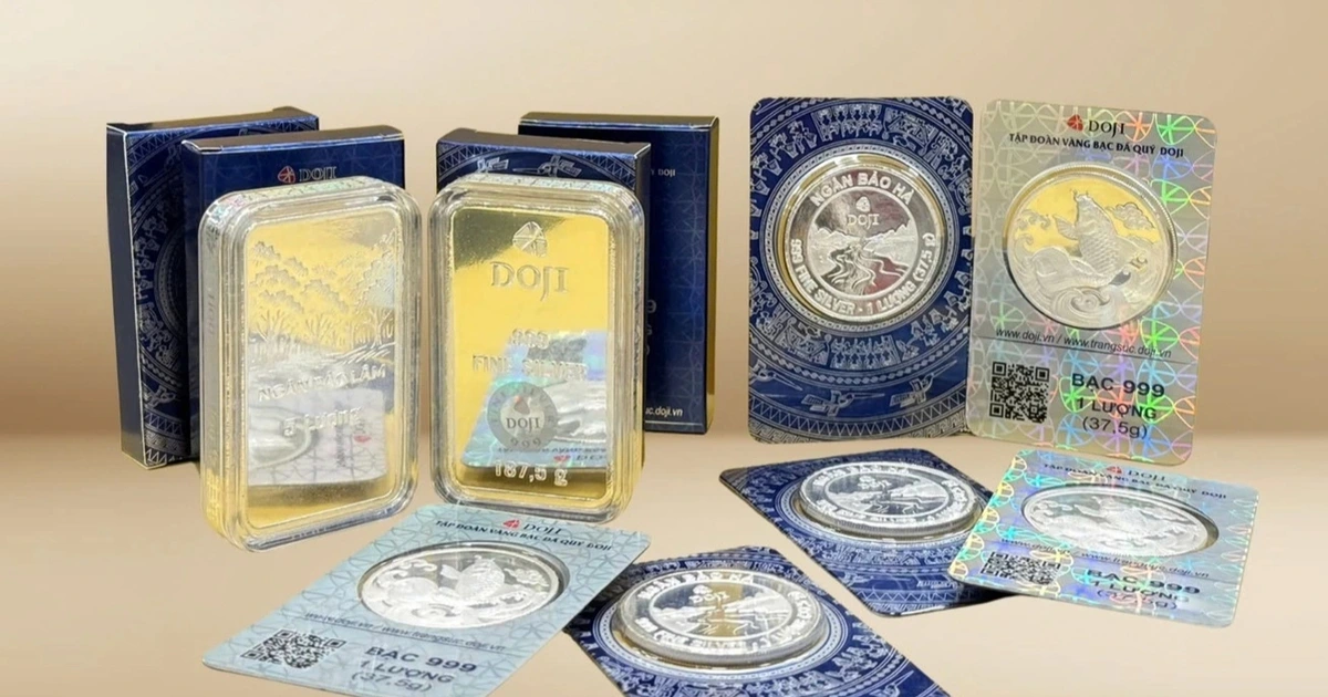 DOJI chính thức ra mắt bạc tích trữ 1 lượng và 5 lượng