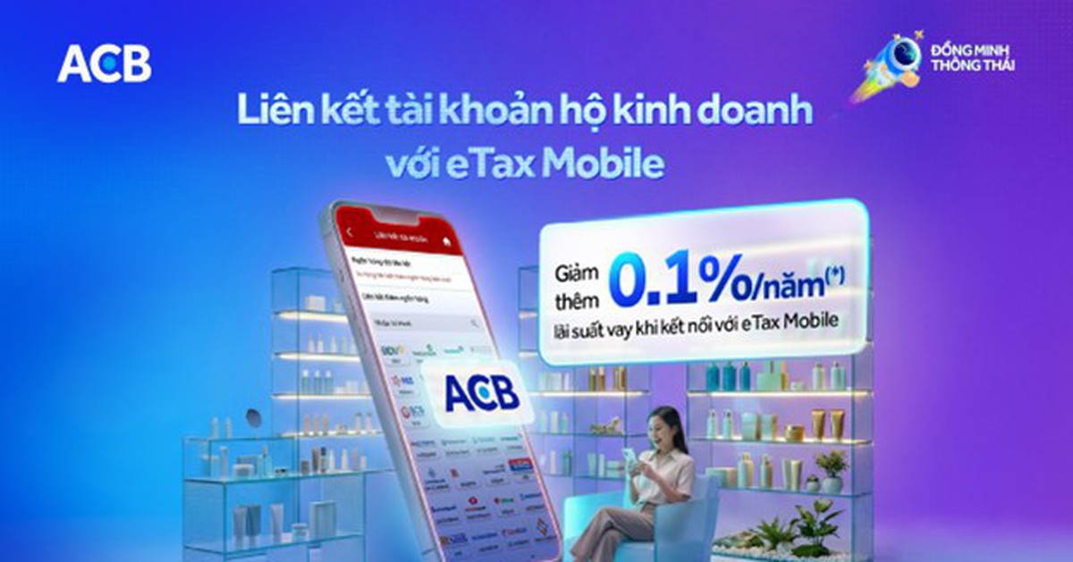 Một ngân hàng giảm lãi vay cho hộ kinh doanh khi kết nối eTax Mobile
