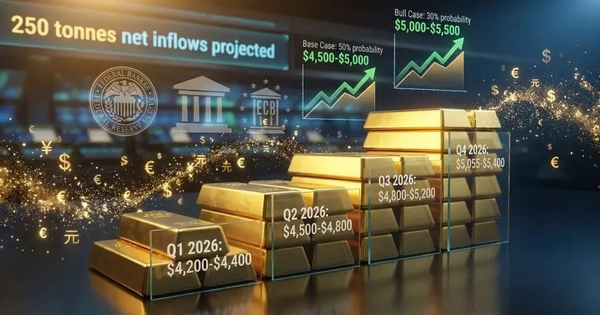 Giá vàng quốc tế có thể còn tăng mạnh