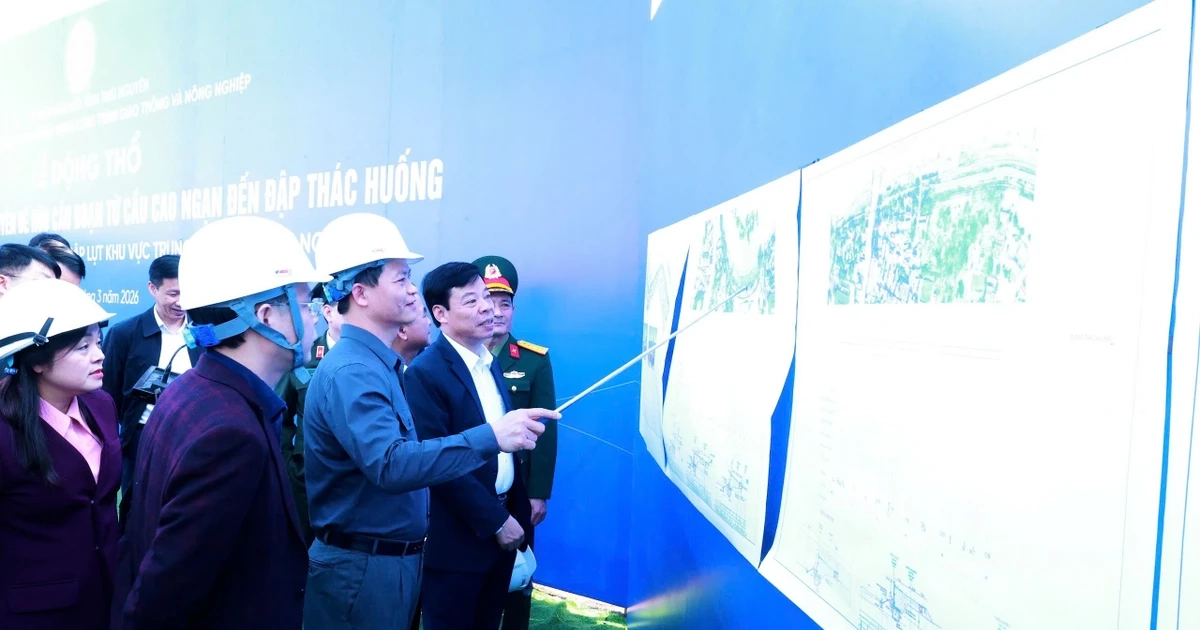 Thái Nguyên khởi công tuyến đê chống ngập hơn 8.500 tỷ đồng