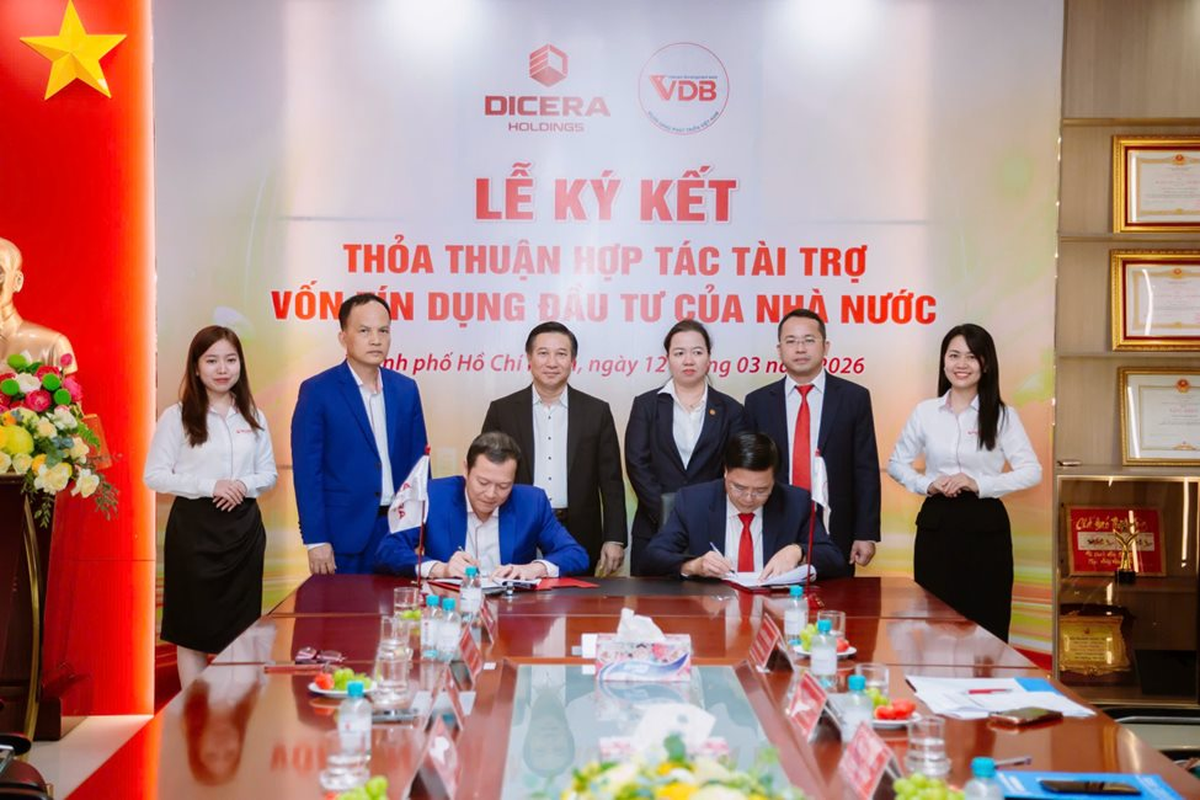 DICERA Holdings bắt tay với Ngân hàng VDB trong thỏa thuận trị giá 4.500 tỷ