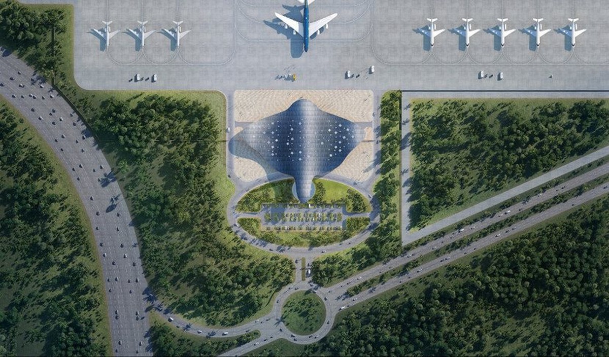 Chiêm ngưỡng nhà ga VIP quy mô 8.500 m² do Sun Group đầu tư lấy cảm hứng từ loài cá đại bàng biển