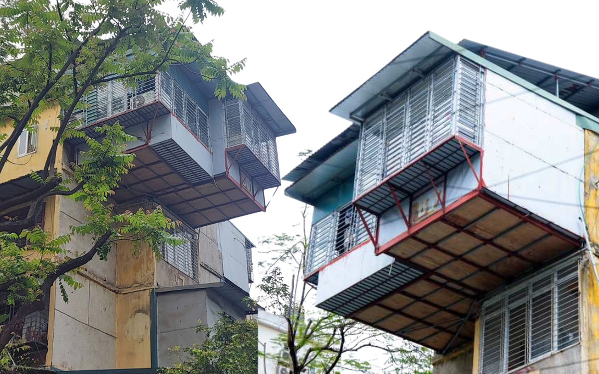 Tận thấy căn nhà “tổ chim” treo lơ lửng bên hông khu tập thể cũ tại Hà Nội: "Nhà của người liều"