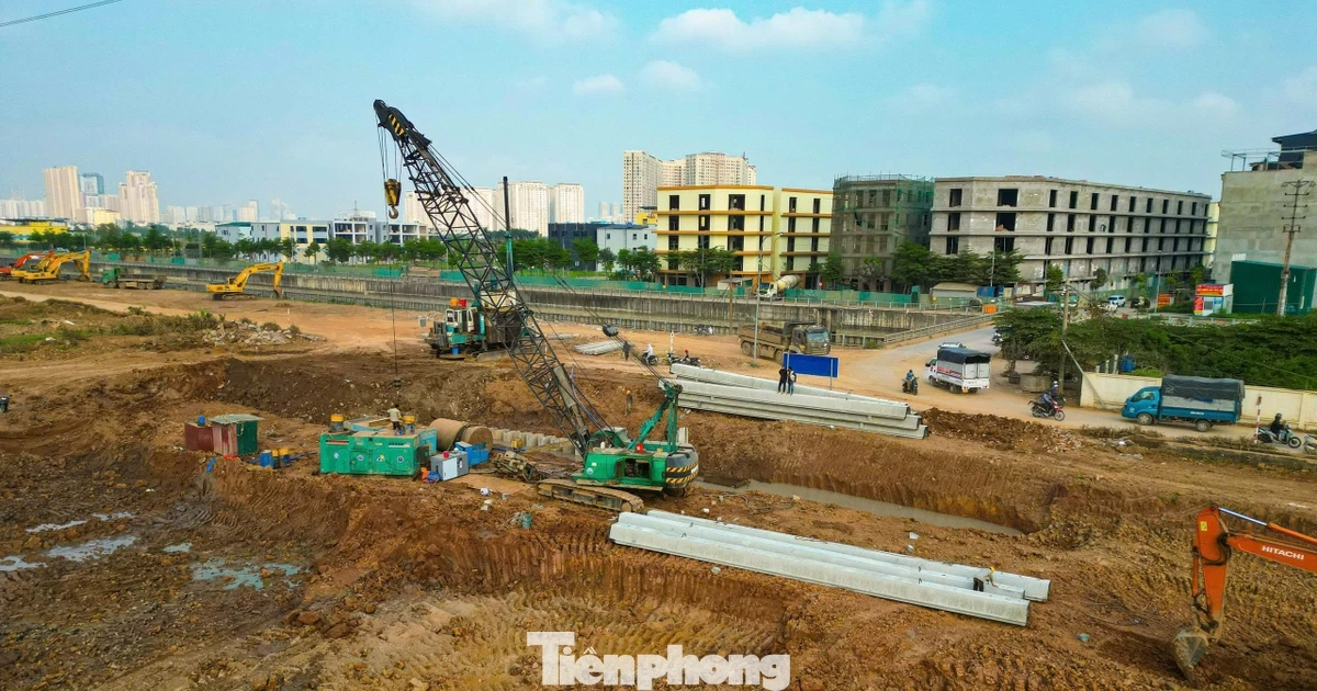 Cận cảnh dự án hồ điều hòa 858 tỷ đồng giải cứu 'rốn ngập' phía Tây Hà Nội